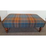 Large Footstool Isle Mill wool